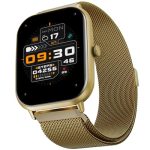 Fire-Boltt Ninja Call Pro Max Ultra Bluetooth Calling Smart Watch, 2.01″ HD Display, 120+ Sports Modes, Health Suite, AI Voice Assistance, SpO2 Smartwatch for Men & Women – Gold Link