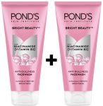 POND’s Bright Beauty Combo, Pack of 2, Spotless Glow with Vitamin B3 Face Wash(400 g)