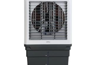 RR Signature Zello HC 90 LTR | Desert Air Cooler with High Air Delivery | Honeycomb Pads | 4-Way Air Deflection | Vertical Auto Swing | Castor Wheels | Inverter Compatibility | 1 Year Warranty by RR