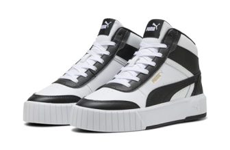 Puma, Women, Carina Mia Mid, White-Black-Gold, Sneaker, 6UK, (40264002)