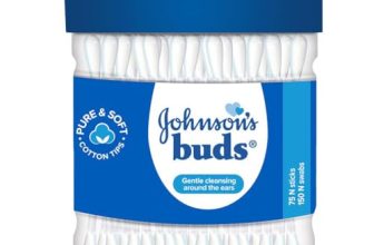 Johnson’s Johnson Buds Gentle, 150 Swabs (White, 75 Count)
