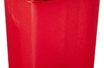 SignoraWare 500ml Freezer Fresh No.3 Plastic Container with Lid, Bpa Free Bowl, Food Grade Box, Spill Leak Proof Case, Microwave Safe Compatible, Semi Transparent, Store and Stack (0.5Litres Red)