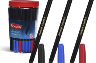 Reynolds Aeroslim Ball Pen(Pack of 70, Ink Color – Blue, Black, Red)