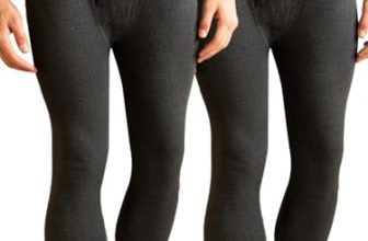 LUX PARKER Men’s Pack of 2 Black Premium Thermal Trouser(Size:90cm)