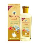 Navratna Gold Ayurvedic Cool Oil | Goodness of Almonds | Non-Sticky and Fresh Lily Fragrance | 500ml
