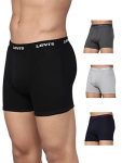 Levi’s Men’s Cotton Regular Fit Solid Brief (#019-Brief-Navy/Blk-P2_Navy,Black_M), Multicolor, Large