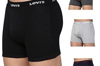 Levi’s Men’s Cotton Regular Fit Solid Brief (#019-Brief-Navy/Blk-P2_Navy,Black_M), Multicolor, Large