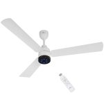 RR Signature BrightAir 1200mm BLDC Ceiling Fan with Remote Control | BEE 5 star Rated Energy Efficient Ceiling Fan | High Air Delivery with LED Indicators | 2 Year Warranty (Mirage White)