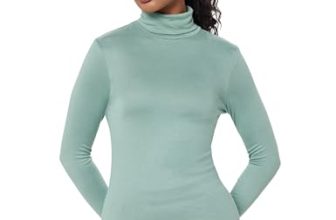 Marks & Spencer Cosy Funnel Neck Slim Fit Top Green
