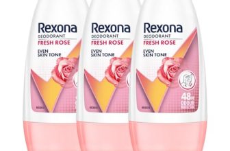 Rexona Fresh Rose Even Skin Tone Underarm Roll-On Deodorant for Women | 48-Hour Odour Protection, 0% Alcohol | 50ml (Pack of 3)