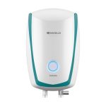 Havells Instanio 3L Instant Water Heater(Geyser)| Temp. Sensing LED Indicator| Rust & Shock Proof Body| ISI Marked|Warranty: 5 year on Inner Tank| High Rise Compatible (White Blue)