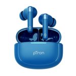 pTron Bassbuds Duo Pro TWS in-Ear Earbuds with 3D Audioscape, Ultra HD Mic for TruTalk AI ENC Calls, 38hrs Playtime, 50Ms Low Latency,BT 5.3 &, Fast Type-C Charging & IPX5 Water Resistant(Steel Blue)