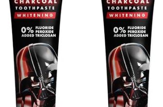 Dabur Herb’l Activated Charcoal & Mint Toothpaste – Star Wars Pack (Black Gel)- 240g (120gx2) Combo Pack | For Whitening | Fluoride Free Toothpaste | Fights Plaque & Extrinsic Stains