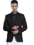 The Indian Garage Co Black-Slim Fit-Blazer