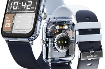 Fire-Boltt Ninja Phantom Smart Watch 1.83” Display, Transparent Clear Body Design, Bluetooth Calling, 120+ Sports Modes, Voice Assistant, AI Outfit Watch Face Smartwatch for Men & Women Stealth Navy