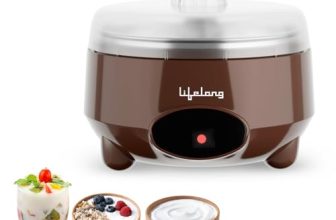 Lifelong Yogurt & Curd Maker for Home | Automatic Curd Maker with Auto Temperature Regulation | Electric Probiotic Yogurt Maker Machine for Kitchen (1 Litre) | 304 Stainless Steel Container (LLECM09)