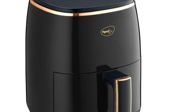 Pigeon Healthifry Digital Air Fryer, 360° High Speed Air Circulation Technology 1200 W with Non-Stick 4.2 L Basket – Black