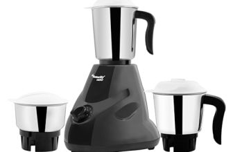 Butterfly Hero 500 Watts Mixer Grinder with 3 Jars | Stainless Steel Multipurpose Jars | ABS Body | Motor Overload Protection | 1 Year Manufacturer’s Warranty | Grey