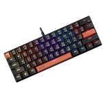 acer Nitro X Wired Mechanical Gaming Keyboard | 61 Keys | Red Switches | 17-Mode Rainbow Backlight | 50M Keystroke Life | 22-Key Anti-Ghosting | Double Injection Keycaps | Compact 60% Layout