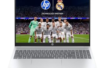 HP Smartchoice OmniBook 5 (Previously Pavilion) 50 Tops, AMD Ryzen AI 5 340 (16GB LPDDR5X, 512GB SSD) WUXGA 2K, 16”/40.6cm, Win11, Office24, Silver, 1.79kg, ag1037au, Next Gen AI Copilot+ Laptop