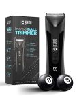 Beardo incrediBALL Trimmer for Men | Ball Trimmer for Men with Skin Safe Tech | No Nicks with Ceramic Blades | Shower friendly IPX5 Water resistant | LED display, LED torch, Dock | Use as per directions | Intimate grooming tool for private parts | Body groomer