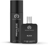 THE MAN COMPANY Black & Bold Perfume Duo – 150 ml, 50 ml Body Spray  –  For Men(200 ml, Pack of 2)