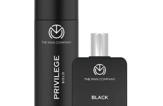 THE MAN COMPANY Black & Bold Perfume Duo – 150 ml, 50 ml Body Spray  –  For Men(200 ml, Pack of 2)