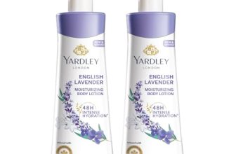 Yardley London English Lavender Moisturizing Body Lotion, Germ Shield, 400ml [350ml +50ml Free] (Pack of 2)