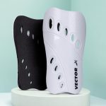 Vector X V2 Football Protection Shin Guard/Shinpad | Durable | Lightweight (M, White)