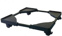 Flawless (Best Suitable for 6.5 kg Samsung Washing Machine) Fully Plastic Mould and Metal Pipe Premium Heavy Duty Fully Top Load Washing Machine Stand/Trolley