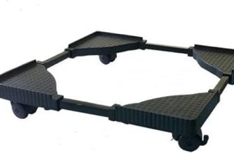 Flawless (Best Suitable for 6.5 kg Samsung Washing Machine) Fully Plastic Mould and Metal Pipe Premium Heavy Duty Fully Top Load Washing Machine Stand/Trolley