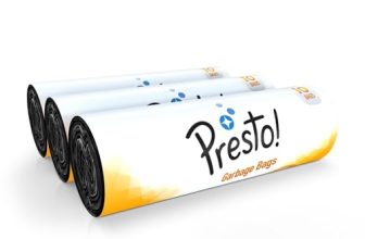 Amazon Brand – Presto! Garbage Bags | Extra Large | 30 Count | 10 Bags X 3 Rolls | 30 X 37 Inches | For Dry & Wet Waste | Black