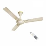 Havells 1200Mm Milor Bldc Motor Ceiling Fan|5 Stars With Rf Remote, 100% Copper, High Air Delivery|Upto 57% Energy Saving, Eco Active Technology, Flexible Timer Setting|(Pack Of 1, Gold)