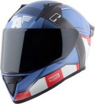 VEGA Bolt Marvel Captain America Motorbike Helmet(Dull Blue Red White)