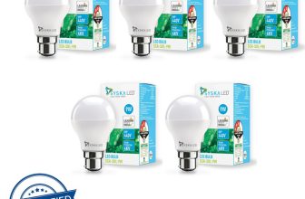 Syska 9 W Basic Standard B22 LED Bulb(White, Pack of 5)