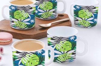 Larah by BOROSIL Forest Opalware Mug, Set of 12 Tea/Coffee Mugs, 180 ml Each, Microwave & Dishwasher Safe, Bone-Ash Free, Crockery Set Ideal for Daily Use & Gifting, White