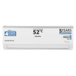 Voltas 173V CAE 1.4 ton 3 star inverter Split AC| 4-IN-1 Adjustable mode | Energy Efficient | High ambient Cooling-cools even at 52°C| Anti dust filter with Anti-microbial coating| Copper Coil| White