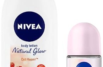 Nivea Body Lotion, Extra Whitening Cell Repair SPF 15, For All Skin Types, 400ml & Deodorant Roll On, Pearl & Beauty, 50ml