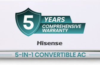 Hisense 2025 Model 1.5 Ton 5 Star Split Inverter AC((AS-18TR4R5EI,AS-18TR4R5EO), White)