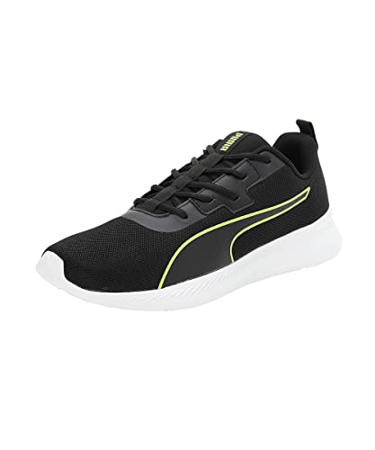 Puma Mens Walk Max Black-White-Lime Squeeze Running Shoe – 6UK (37851402)