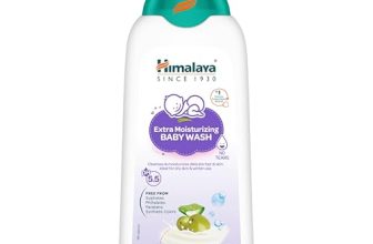 Himalaya Extra Moisturizing Baby Wash 400ml | No tears formula |with Olive Oil, Aloe Vera & Milk | Cleanses and moisturizes baby’s skin