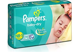 Pampers Taped Baby Diapers, Small (SM), 46 count