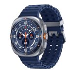 Samsung Galaxy Watch Ultra 2025 (47mm, LTE, Titanium Blue)| Upto 100h Battery| 3nm Processor| Dual GPS| Quick Button/Siren| Sapphire Glass| 10ATM and IP68| BP and ECG Monitor| Energy Score and Ages