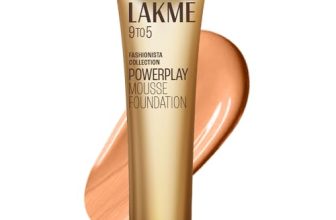 LAKMÉ 9 to 5 Weightless Mousse Foundation Mini|| Rose Ivory|| Natural Matte Finish Cream Foundation – Long Lasting Full Coverage Face Makeup|| 6 g