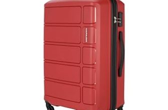 Kamiliant American Tourister Harrier 68 Cms Medium Check-in Polypropylene (Pp) Hard Sided 4 Wheels Spinner Luggage/Suitcase/Trolley Bag (Crimson Red)