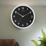 Titan Analog 30 cm X 30 cm Wall Clock(White, With Glass, Standard)