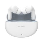 Philips TAT1269 Bluetooth Truly Wireless in Ear Earbuds with mic, 13mm Drivers, BT 5.4, 40H Playtime, IPX5, Fast Charging, Touch Controls, Voice Assistant, Mono Mode, LED Indicator (Bright White)