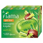 Fiama Gel Bar Lemongrass And Jojoba, 375g (125g – Pack of 3), with Skin Conditioners for Smooth Skin, Bathing Soap for Women & Men, For All Skin Types