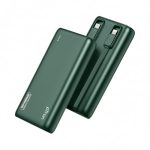 pTron 20000mAh Powerbank w/ 22.5W Fast Charging, USB & Type C Output, Built-in Cables, Compatible w/Power Delivery, Quick Charge for iPhone, Android Mobile & Tablets, Dynamo Storm (Pine Green)