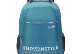 Skybags Dune Backpack | 25 Litre | Premium Diamond pattern fabric | Upto 17 inch Laptop Portection | 02 Compartment | For Office and Casual Unisex Men Women Boys Girls | Teal